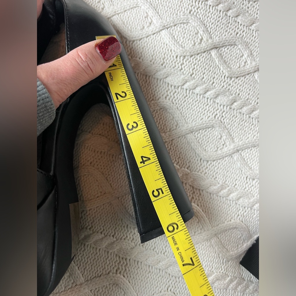 Chase + Chloe Black Strappy Adjustable Platform Heels Various Sizes - Picture 4 of 14